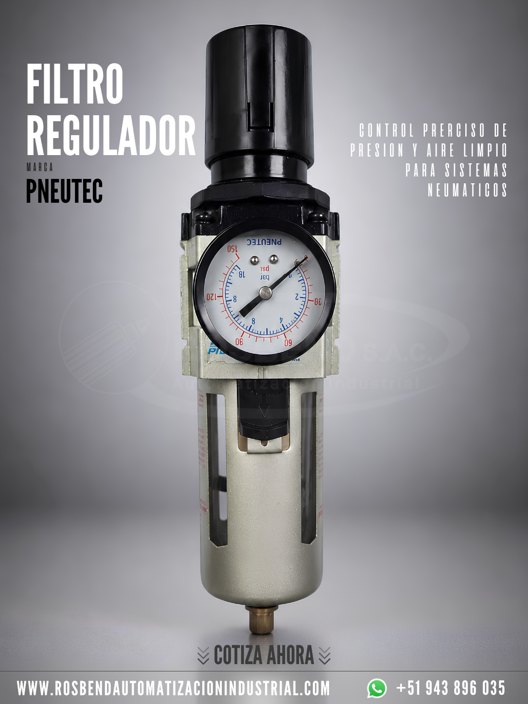 Filtro Regulador Pneutec