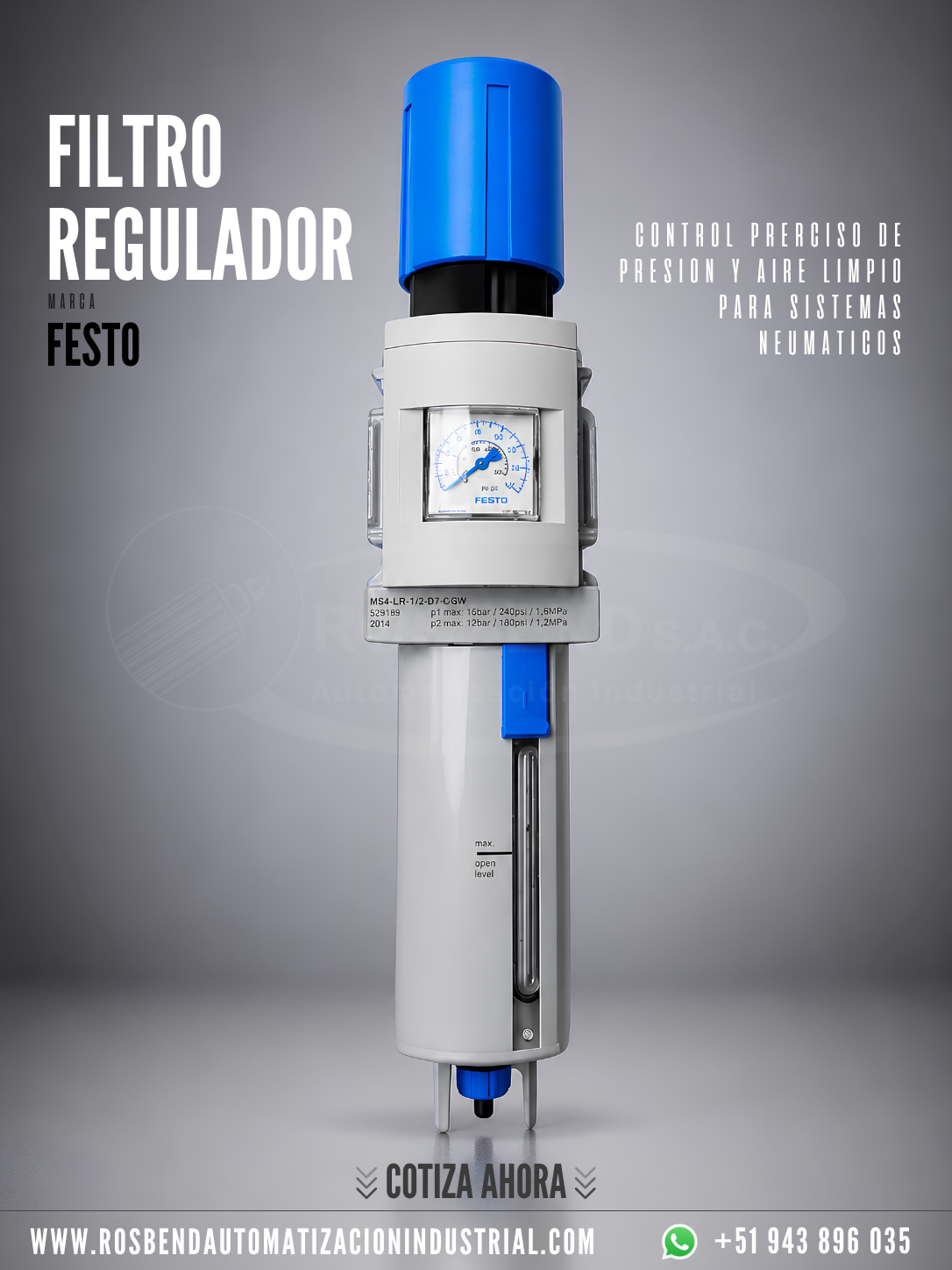 Filtro Regulador Festo