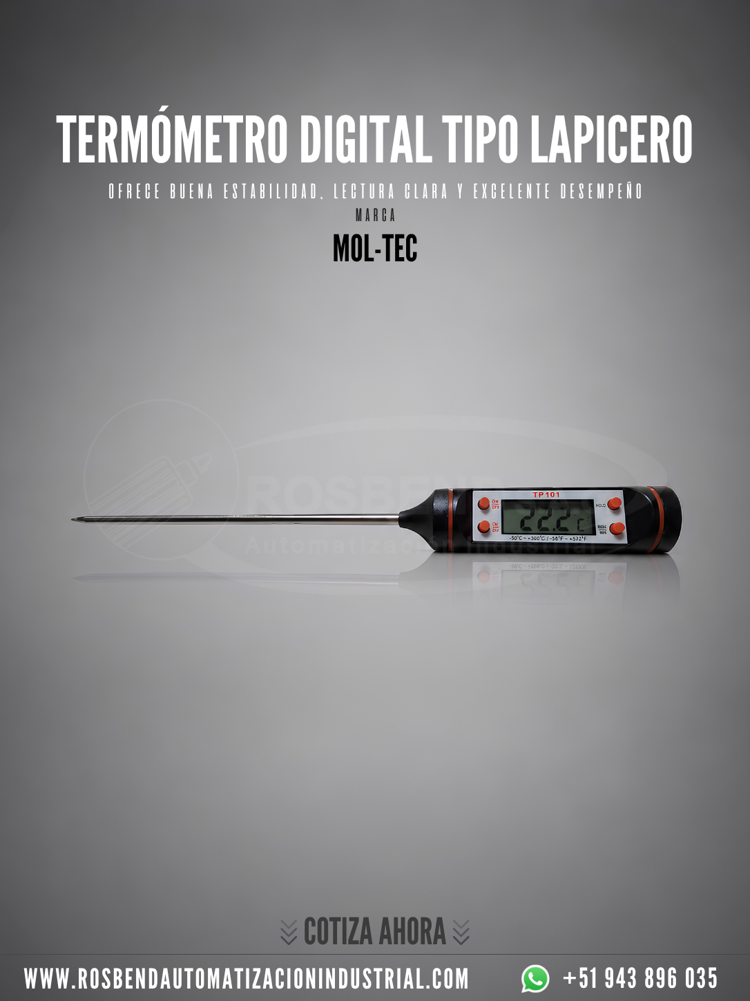 Termómetro Digital tipo Lapicero