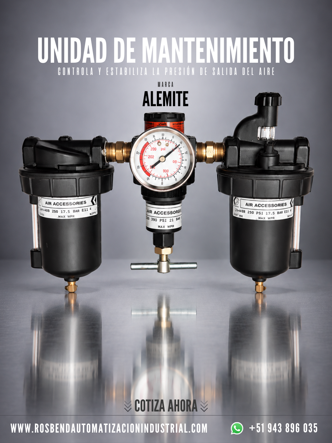 Unidad de Mantenimiento de Alta Presión ALEMITE
