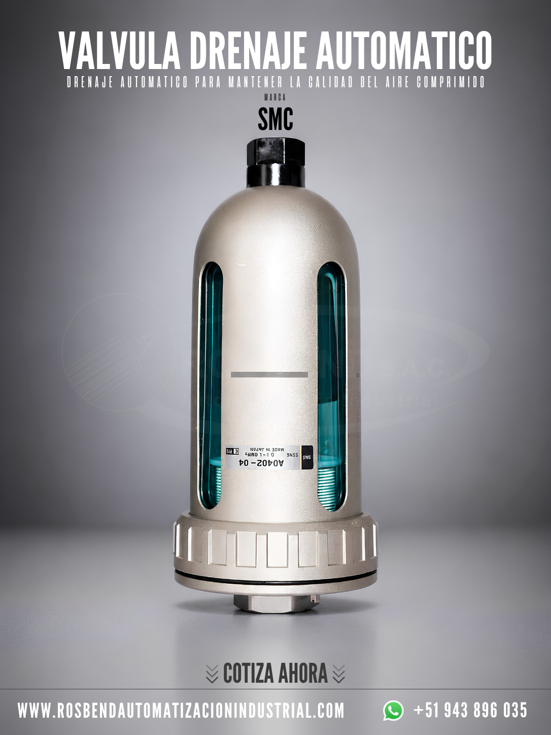 Drenador Automático Neumático SMC - Serie AD
